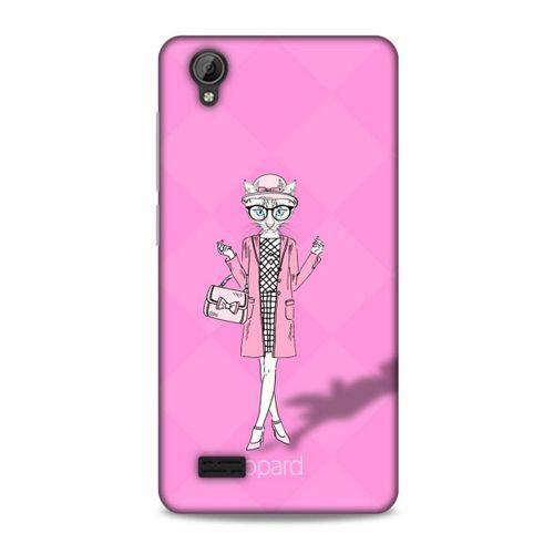 Vestel Venüs V5 Kılıf FunnyMaX (21) Koruyucu Kapak Şeker Pembe Kedi