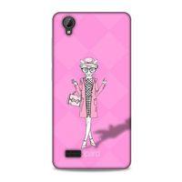 Vestel Venüs V5 Kılıf FunnyMaX (21) Koruyucu Kapak Şeker Pembe Kedi