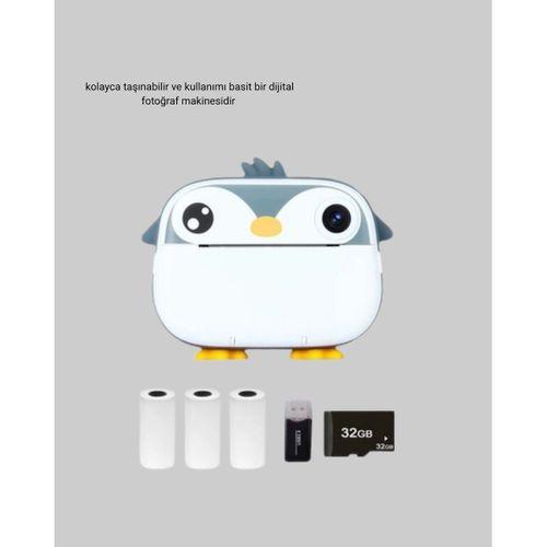 Çocuk Fotoğraf Makinesi Termal Baskılı Anında Çıktı Hd Video Kayıtlı