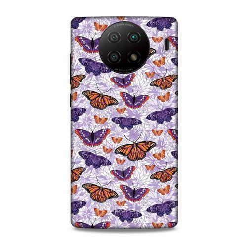 Lopard Xiaomi Redmi Note 9 5g Uyumlu Kılıf Kelebek Etkisi (45) Back Cover