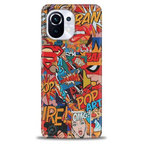 Xiaomi Mi 11 Kılıf HD Baskılı Kılıf - Cartoons + Tam Ekran Koruyucu
