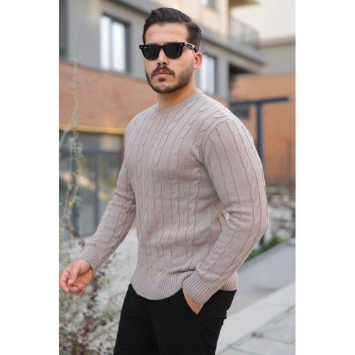 Erkek örgü Desen Bisiklet Yaka Kazak