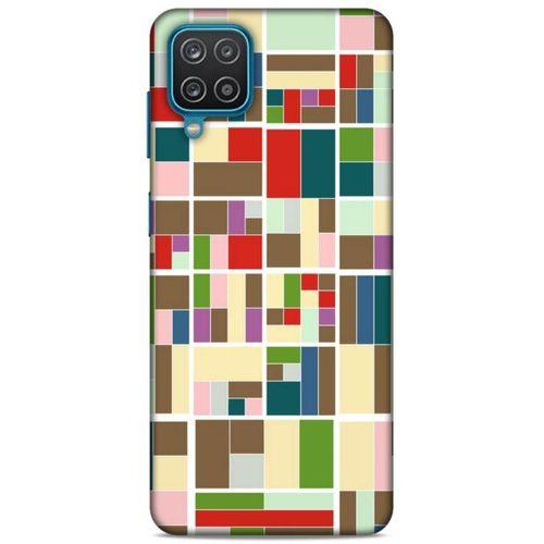 Lopard Samsung Galaxy A12 Uyumlu Kılıf Soyut Sanat (47) Baskılı Crystal Flex Kılıf