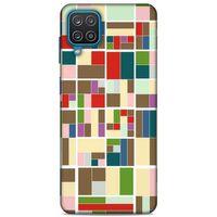 Lopard Samsung Galaxy A12 Uyumlu Kılıf Soyut Sanat (47) Baskılı Crystal Flex Kılıf