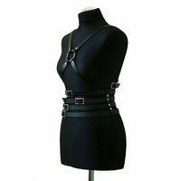 Deri Belden Dört Sıralı Göğüs Harness - Brf911