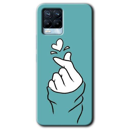 Realme 8 Pro Kılıf HD Desen Baskılı Arka Kapak + Temperli Cam - Mutluluk