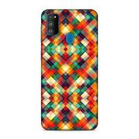 Samsung Galaxy M30s Kılıf Sari Kirmizi Yesil Boyut Arka Kapak Silikon Koruma Full Koruyucu