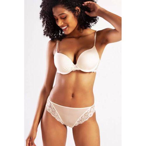 Golshan Goldy Mini Slip, Kadın Dantelli Ten Külot