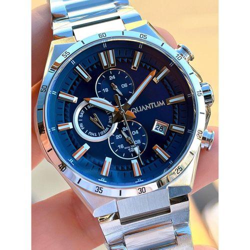 Quantum Çelik Kordon İtalyan Bileklikli 10 Atm Suya Dayanıklı 2 Yıl Garantili Erkek Kol Saati EQ.390