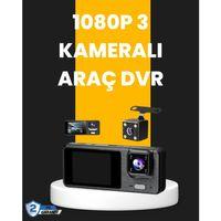 Çok Açılı Araç İçi Dvr | Ön İç Arka Kamera, Döngü Video Kaydı