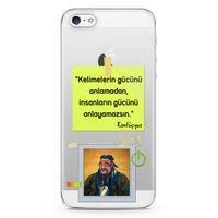 Apple iPhone 5 Kılıf Caps Konfucyus Arka Kapak Koruma Desenli Full Koruyucu