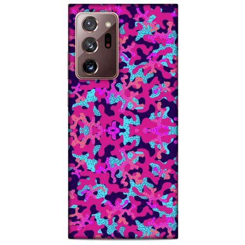 Samsung Galaxy Note 20 Ultra Uyumlu Kılıf Pembe Delisi (33) Hybrid Kılıf Kamuflaj