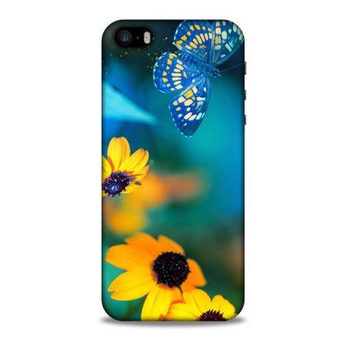 Lopard Apple Iphone 5 Uyumlu Kılıf Bahar (50) Shockproof Kılıf Kelebek Çiçek