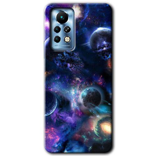 İnfinix Note 11 Pro Kılıf HD Desen Baskılı Arka Kapak - Gezegen Karışımı