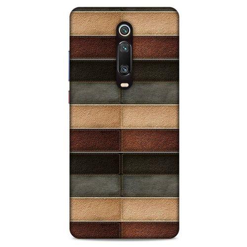 Xiaomi Redmi K20 Kılıf Patchwork (20) Koruyucu Kılıf Bej Siyah
