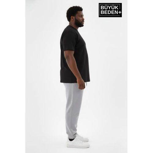 Erkek Büyük Beden Paça Lastikli İki İplik Rahat Kalıp ince Eşofman Altı SPR26BEA951