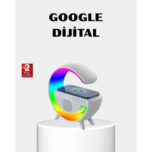 Rgb Işıklı Kablosuz Şarjlı Hoparlör – Fm Radyolu Akıllı Gece Lambası