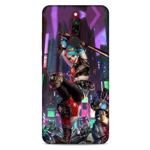 Xiaomi Redmi 8 Uyumlu Kılıf Harley Quinn (29) Arka Koruma Kılıfı Koyu haki