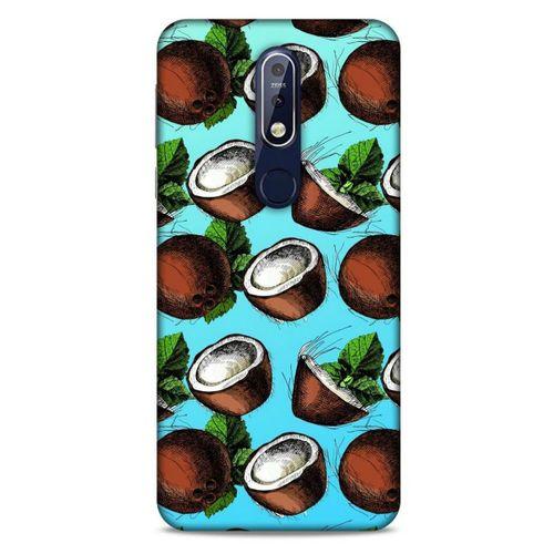 Frutix Hindistan Cevizi 02 Nokia 7.1 Kılıf Desenli Silikon