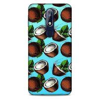 Frutix Hindistan Cevizi 02 Nokia 7.1 Kılıf Desenli Silikon