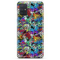 Graffitix (24) Desenli Silikon Kapak Samsung Galaxy M51 Kılıf