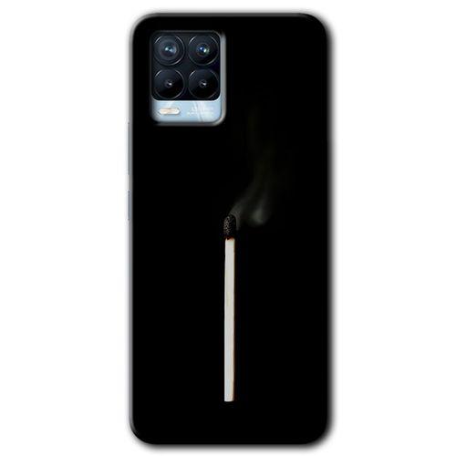 Realme 8 Kılıf Baskılı Arka Kapak - Sönmüş Kibrit +Tam Ekran Koruyucu