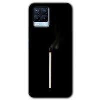 Realme 8 Kılıf Baskılı Arka Kapak - Sönmüş Kibrit +Tam Ekran Koruyucu