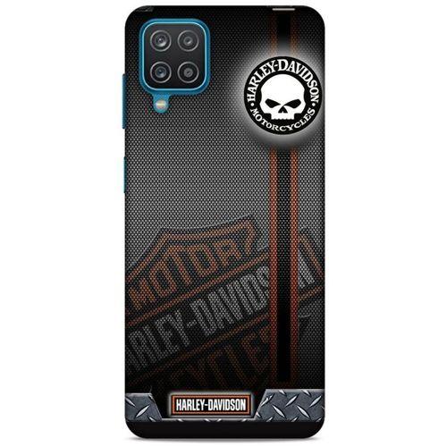 Samsung Galaxy A12 Uyumlu Kılıf Motorsiklet (46) Core Armor Kılıf Harley