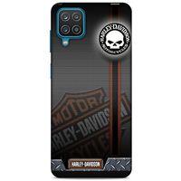 Samsung Galaxy A12 Uyumlu Kılıf Motorsiklet (46) Core Armor Kılıf Harley