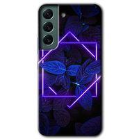 MRCİLETİSİM Samsung Galaxy S22 Plus Kılıf HD Desen Baskılı Arka Kapak + Temperli Cam - Mekanik Yaprak 5