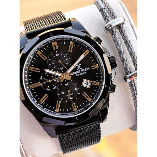 Daniel Klein Hasır Kordon İtalyan Tasarım Bileklik Hediyeli 2 Yıl Garantili Erkek Kol Saati E13356.5