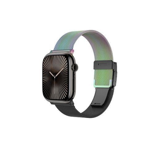 Apple Watch 10 46mm Amazingthing Omni StyleFlip Metal Hasır Kordon