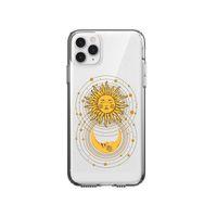 iPhone 11 Pro Moon & Sun Desenli Premium Şeffaf Silikon Kılıf