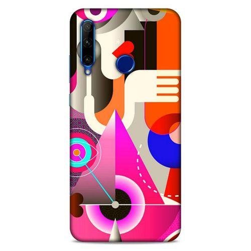 Lopard Huawei Honor 20 Lite Uyumlu Kılıf Soyut Sanat (17) Baskılı Tasarım Kılıf