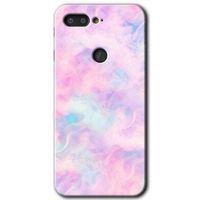 MRCİLETİSİM General Mobile GM 9 Pro Kılıf HD Desen Baskılı Arka Kapak + Temperli Cam - Pembe-Duman