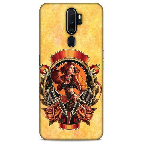 Lopard Oppo A9 2020 Uyumlu Kılıf Tattoo's (15) Antişok Kılıf Kadın Dövmeleri