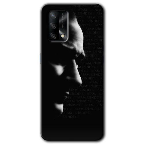 OPPO Oppo A74 Kılıf HD Desen Baskılı Arka Kapak + Temperli Cam - Atam İzindeyiz