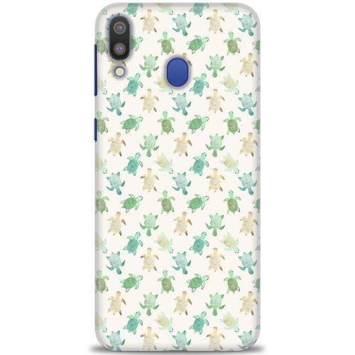 Samsung Galaxy M20 Kılıf HD Baskılı Kılıf - Minik Tosbağalar + Tam Ekran Koruyucu