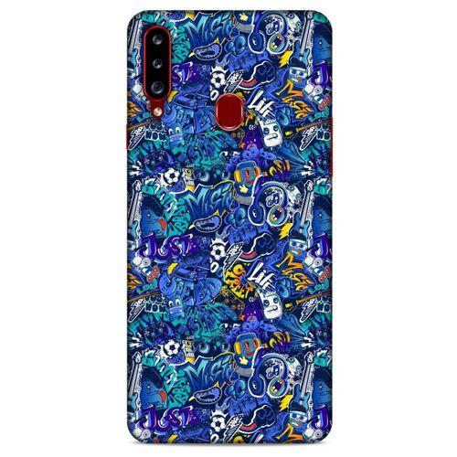 Graffitix (2) Desenli Silikon Kapak Samsung Galaxy A20s Kılıf