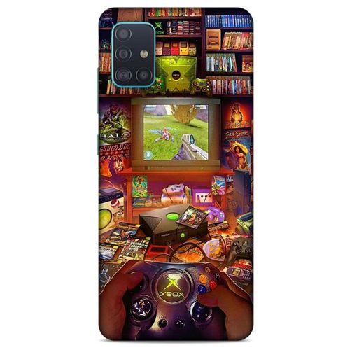 Retro (47) Desen Crystal Flex Kılıf Renkli Samsung Galaxy A51 Kılıf