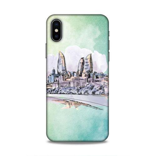 Apple iPhone XS Uyumlu Kılıf Azarbaijan (2) Kabı Baki Silüet