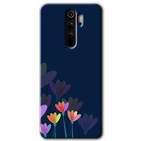 Xiaomi Redmi Note 8 Pro HD Baskılı Kılıf + 9D Tam Ekran Koruyucu - Çizim Çiçekleri