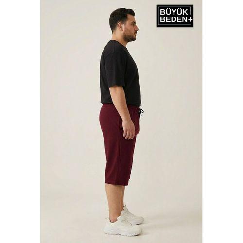 Erkek Büyük Beden Şort 3XL-6XL  Rahat Kesim Diz Altı Günlük Şort-SPR26BSR591