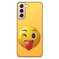 Lopard Samsung Galaxy S21 Uyumlu Kılıf Emojix (42) Rugged Armor Kılıf
