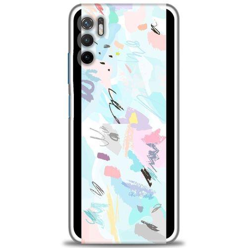 Xiaomi Poco M3 Pro Kılıf HD Baskılı Kılıf - Blue and Purple + Tam Ekran Koruyucu