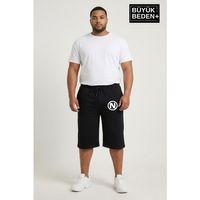 Büyük Beden Erkek N Baskılı Şort Rahat Kalıp Basic Penye 3XL-6XL SPR26BSR591-19