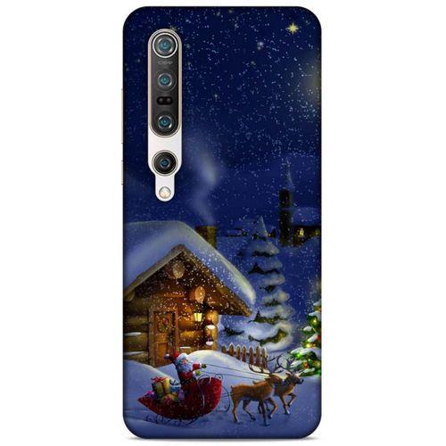 Lopard Xiaomi Mi 10 Pro Uyumlu Kılıf Gece'S (24) Darbe Emici Kılıf Kar Manzara