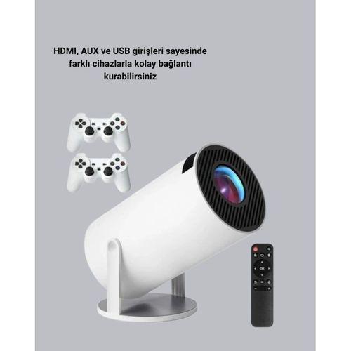 Wi-fi 6 Ve Bluetooth 5.0 Destekli 4k Akıllı Projeksiyon Cihazı