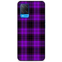 Oppo A74 4G Uyumlu Kılıf Mor Delisi (12) Koruyucu Silikon Kareli