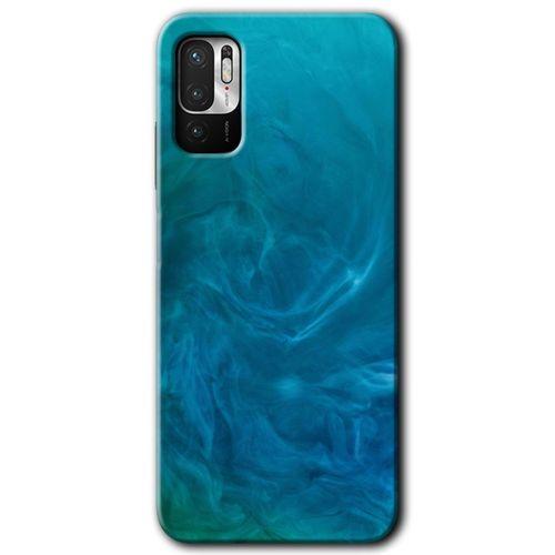 Xiaomi Redmi Note 10 5G HD Baskılı Kılıf + 9D Tam Ekran Koruyucu - Mavi Aura